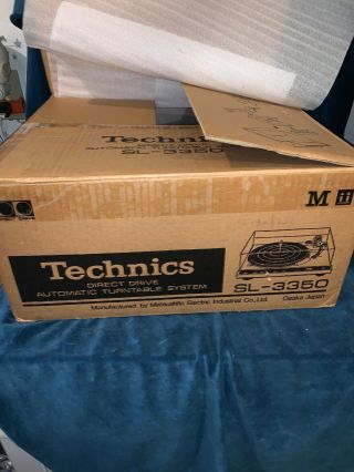 Technics SL - 3350 Direct Drive Automatic Turntable - Rare Box Complete 2