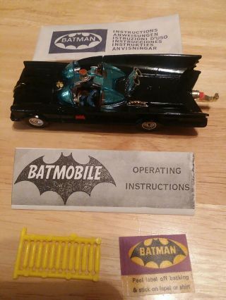 1966/1973 Vintage Corgi Toys Mib Batman Batmobile No.  267 W/accessories