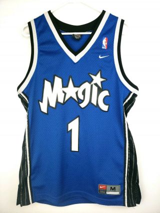 Vintage Nike Orlando Magic Basketball Tracy Mcgrady 1 Mens Jersey Size Medium