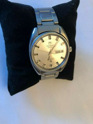 Vintage Gents TISSOT Seastar Stainless Steel WRISTWATCH 35 mm Automatic Swiss 5