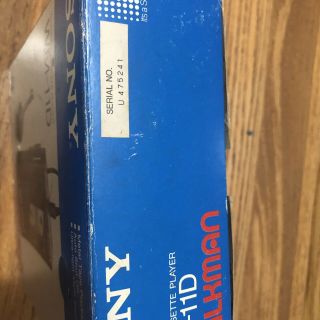 Vintage 1979 Sony WM - 11D Walkman,  Box,  Powers On 3