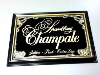 Sparkling Extra Dry Golden Pink Champale Vintage Beer Sign Bar Mirror Vintage T8