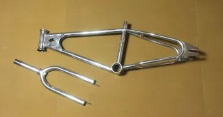 Vintage 80s Chrome Diamondback Frame& Fork Old School Bmx Parts Only