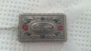 Vintage Dance Compact Makeup Purse With Chain (from 1920 - 30 
