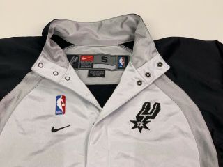 Vintage San Antonio Spurs Nike NBA Basketball Warm - Up Jacket - Small 2