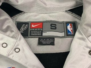 Vintage San Antonio Spurs Nike NBA Basketball Warm - Up Jacket - Small 3