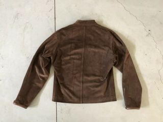 Polo Ralph Lauren Medium Leather Jacket Biker RRL Suede VTG Brown Gunner 8