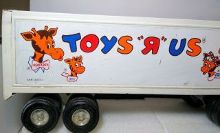 Vintage ERTL Toys R Us Semi Truck Metal Die Cast Toy - Pressed Steel 8