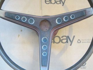 1969 Mustang Deluxe Rim Blow Steering Wheel Fastback Vintage 2