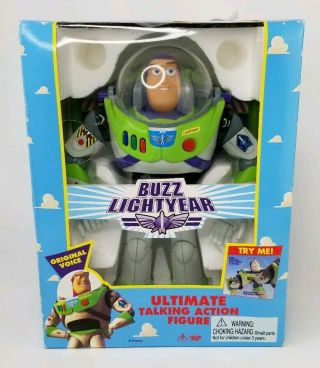 Vintage 1995 Toy Story 12  Buzz Lightyear Ultimate Talking Action Figure