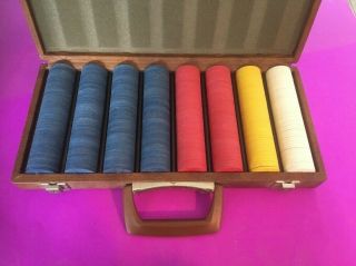 Rare 400 Scv Paulson Top Hat And Cane Clay Poker Chips