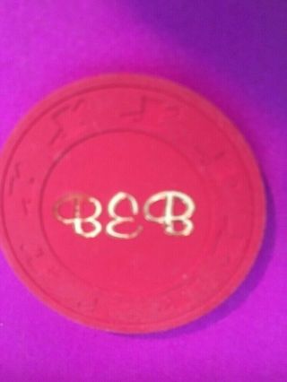 RARE 400 SCV Paulson Top Hat and Cane Clay Poker Chips 2