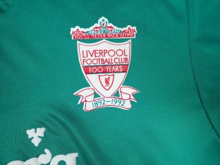 G35 1992 - 93 Liverpool Centenary Away Shirt Vintage Jersey Extra Large 3