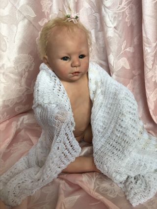 Reborn Baby Doll Girl Sexed All Soft Vinyl Full Body Life Like Micro Rooted Hair