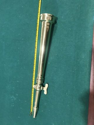 Rare Late 1800’s Solid Brass Vintage Fire Nozzle