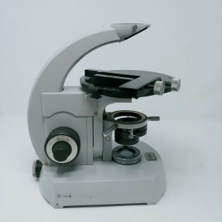 Zeiss Microscope Pol Stand with Rotating Stage and Power Supply Vintage 4