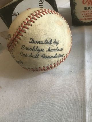 Five Rawlings Official Brooklyn Dodgers Baseball Horsehide Vintage NOS Base ball 7
