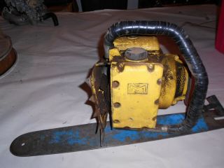 Antique Vintage Mcculloch Chainsaw With Bar
