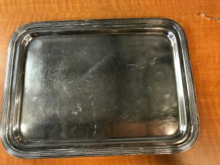 Hotel Statler Reed & Barton Silver Soldered 12 1/4  X 9 " Tray
