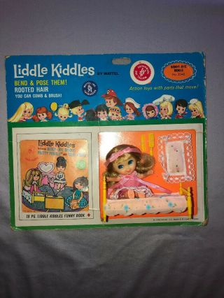 Liddle Kiddle Sears Exclusive Beddy By - Biddle Vintage On Card No Bubble