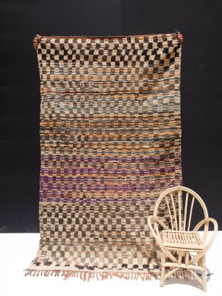 Vintage.  Authentic Woolen Azilal Rug Berber /handwoven Rug / Teppich 6 