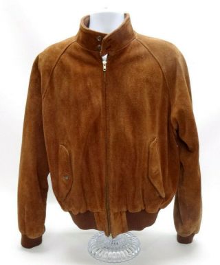 Polo By Ralph Lauren Vintage Brown Suede Jacket Size Xlarge Euc