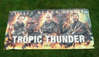 Vintage Vinyl Tropic Thunder Lobby Poster 5 X 10 Feet Rare Movie Film Theater