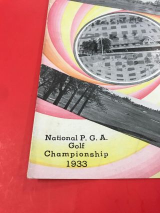 Vintage Golf Memorabilia / P.  G.  A.  National Golf Championship 1933 2
