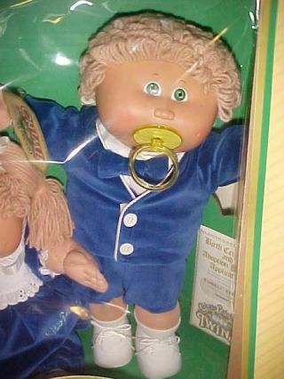 Vintage 1985 Coleco Cabbage Patch Kids TWINS Girl & Boy Doll 4