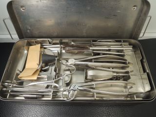 Vtg.  German Wwii Surgical Medical Set Aesculap - Rare