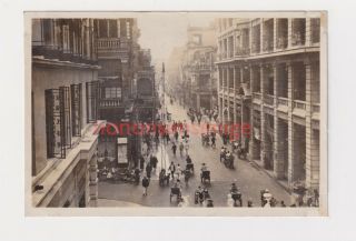 Hong Kong China Queens Road Animated Scene Lee Fong Vintage Photograph 1927 - 01