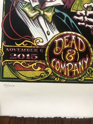Dead And Company Poster 11/6/15 Washington DC 1st Run Of Shows Rare 2