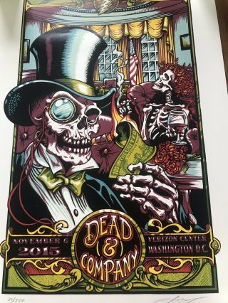Dead And Company Poster 11/6/15 Washington DC 1st Run Of Shows Rare 4