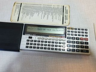 Vintage Casio Fx - 880p Calculator Personal Computer