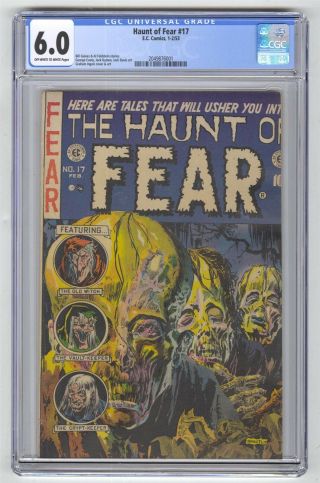 Haunt Of Fear 17 Cgc 6.  0 Vintage Ec Comic Horror Feldstein Golden Age 10c