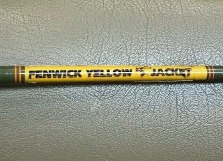 Vintage Fenwick Yellow Jacket 6 Foot Casting Rod