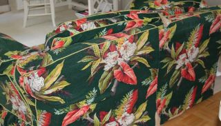 Vintage Hawaiin Sofa Loveseat Cover/ Slipcover 3