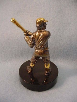 Vintage Franklin Babe Ruth Gold On Sterling Figure 1976 2