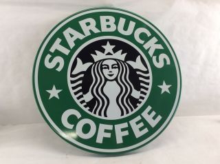 Starbucks Coffee 24” Vtg Authentic Metal Store Sign - 1992 - 2011 Era