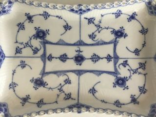 Vintage Royal Copenhagen BLUE FLUTED FULL LACE Tray Platter 1 1195 First Quality 3