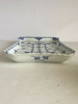 Vintage Royal Copenhagen BLUE FLUTED FULL LACE Tray Platter 1 1195 First Quality 4