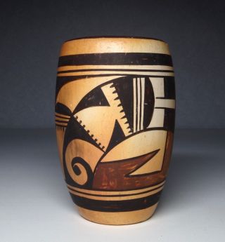 Vintage Sadie Adams Flower Woman Hopi Tewa Pottery Pot Vase Bowl Mexico