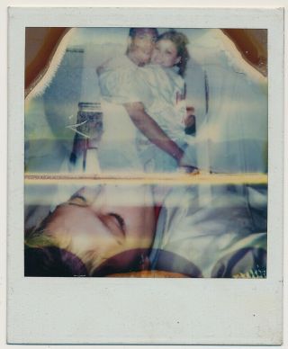 Surreal Dream Woman Sleeping Double Exposure Vtg Abstract Polaroid Photo Trick ?