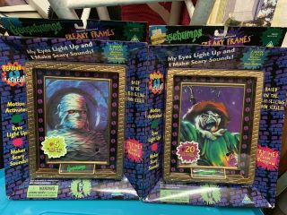 2 Vintage Goosebumps Freaky Frames Mummy Scarecrow Never Opened 1996 R L Stine