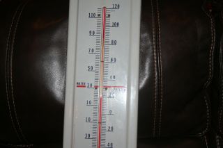 Vintage Preston Anti - Freeze Porcelain Thermometer IN 3