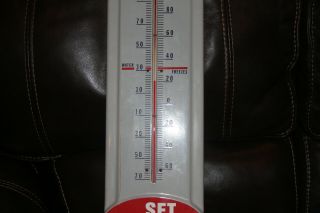 Vintage Preston Anti - Freeze Porcelain Thermometer IN 4