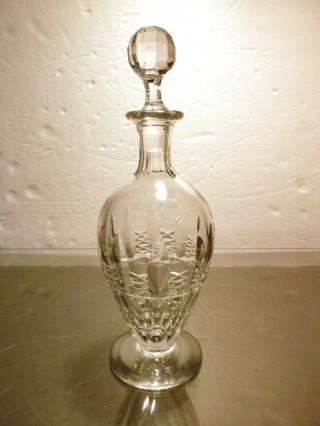 Vintage Baccarat Crystal Austerlitz (1958 - 1978) Cordial Decanter 9 1/4 "