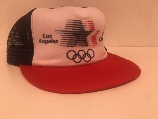 Custom Order Vintage 1984 Usa Olympics Los Angeles Mesh Trucker Snap Back Hat
