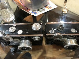 Two Vintage Argus C3 Brick Matchmatic THE BRICK Variant Cameras 5