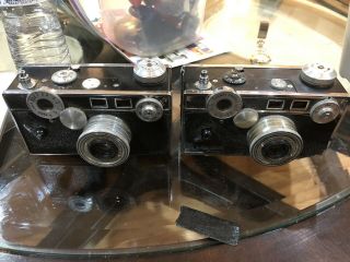 Two Vintage Argus C3 Brick Matchmatic THE BRICK Variant Cameras 6